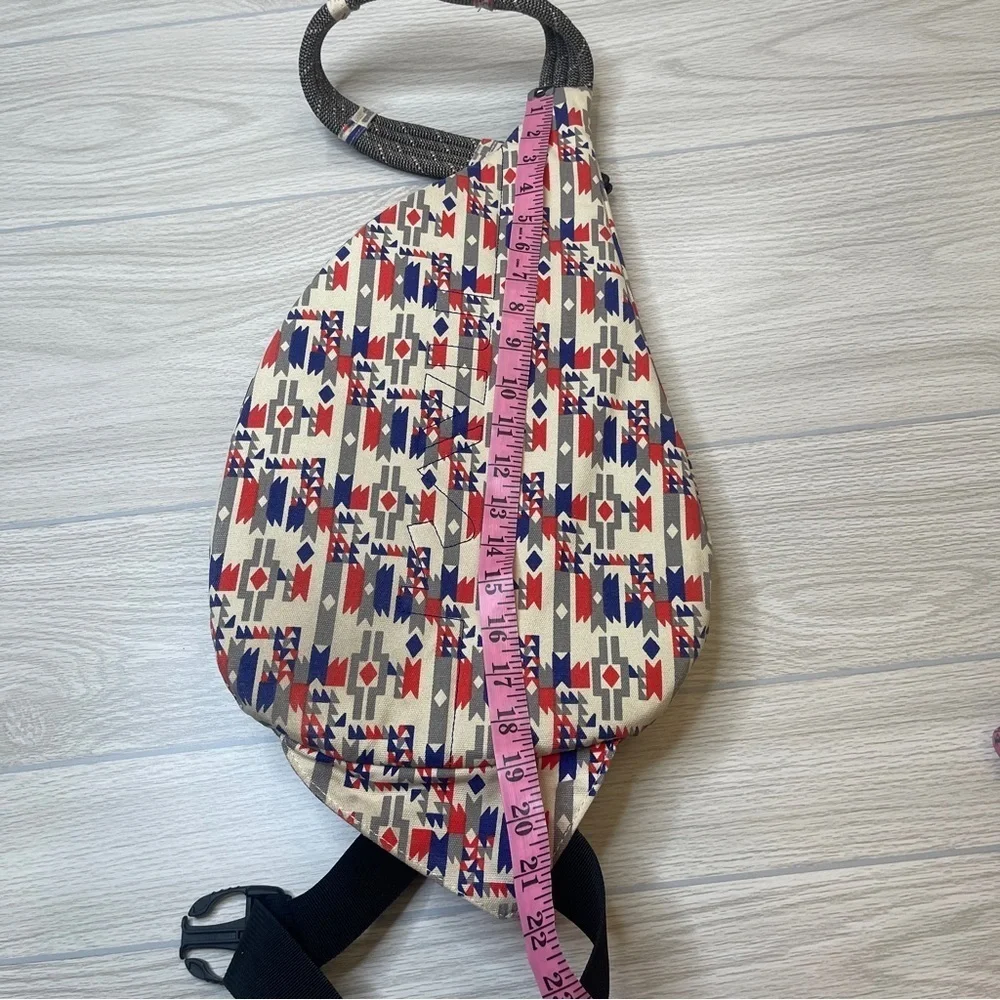 KAVU Mesa Tribal Aztec Rope Sling Backpack Crossbody Bag